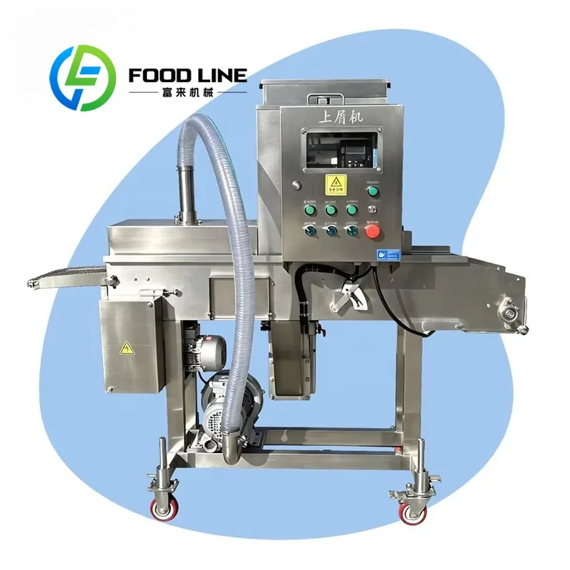 Automatic Breading Machine Smooth Transport Mechanism Less Residual Crumb Reliable Performance For Commercial Workshop