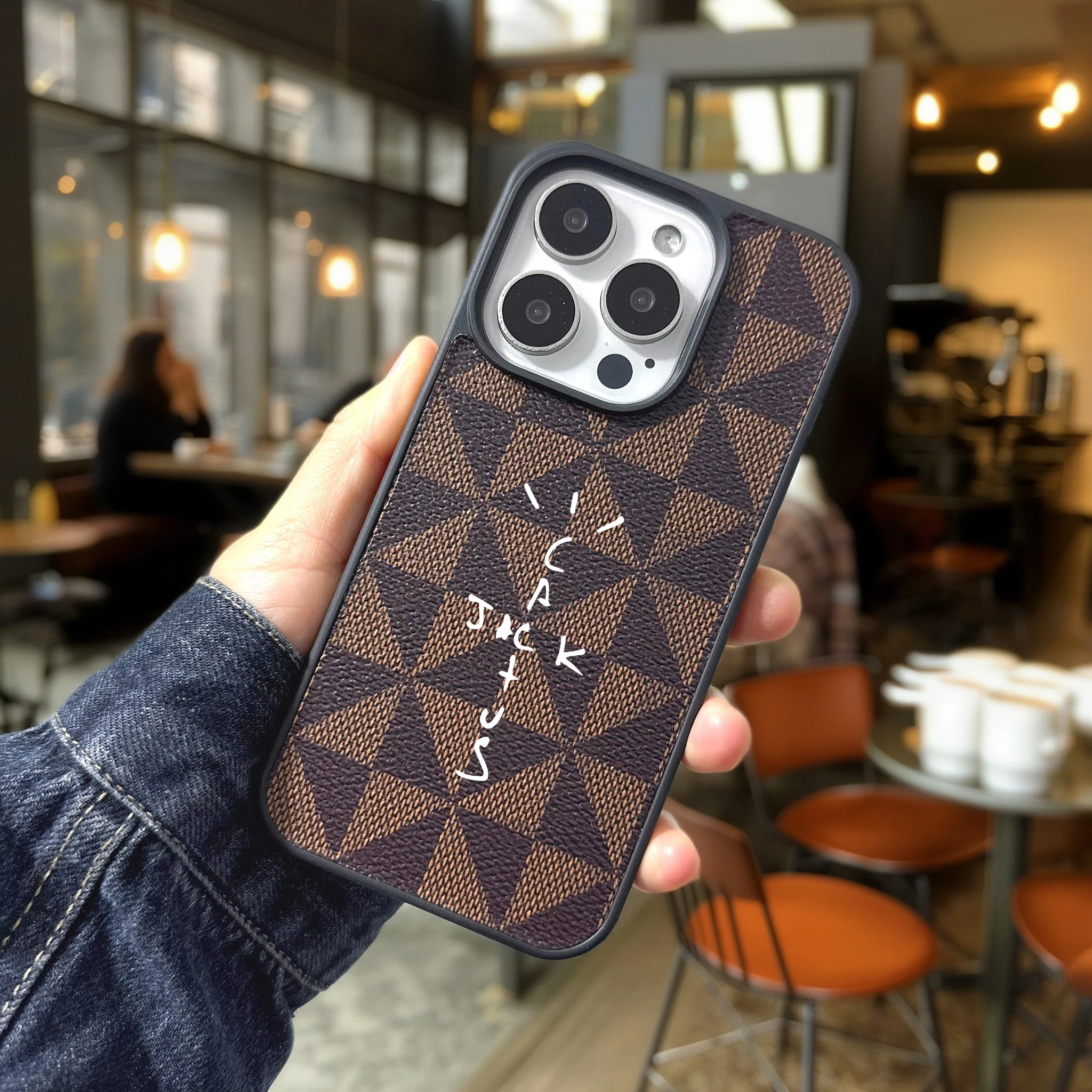 Klassische Leder-Handyhülle für iPhone 17, 16, 15, 14 Plus, 13, 12, 11 Pro Max, Luxus-Funda, Hip-Hop-Streetwear-Jack-Hüllen, Carcasa