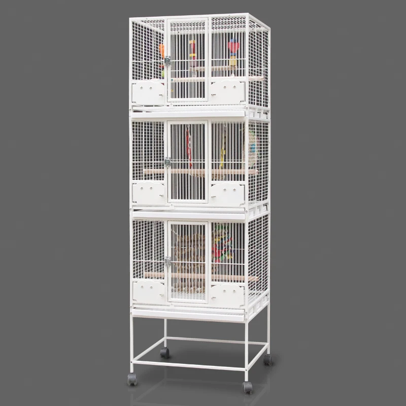 Layered Bird Cage Folding Parrot Cage Breeding Cage Large Myna Tiger Peony Xuan Feng Cage