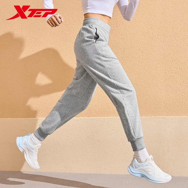 Xtep Knitting Trousers For Women 2024 Winter Outdoor Leisure Keep Warm Pants Fashion Sports With Pockets Bottoms 876428630058