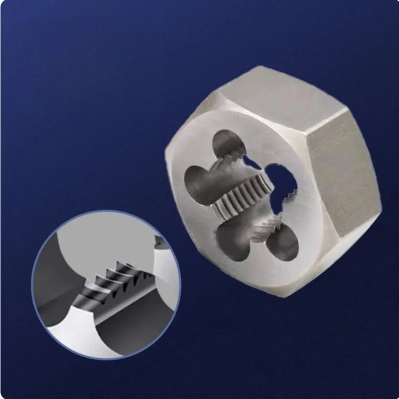 1PCS Pipe Hexagon Dies Nut Alloy Steel NPT G 1/16 1/8 1/4 1/2 3/8 3/4 1inch 2 inch Right Hand Nut Die