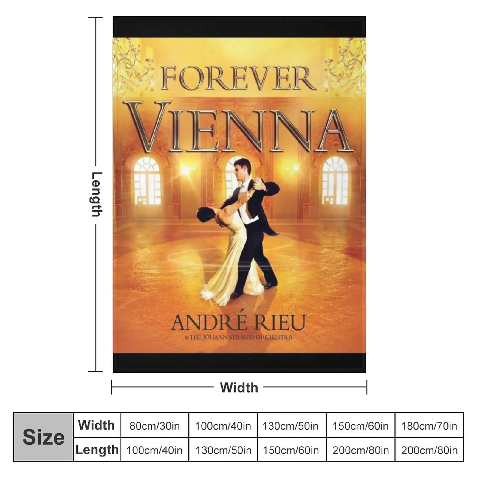 Andre Rieu forever vienna Throw Blanket Sofa Heavy Flannel Fabric Bed Fashionable Blankets