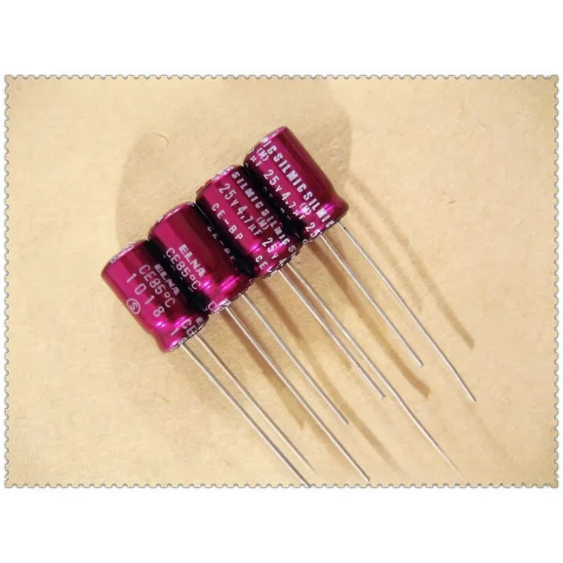 10 PCS/100 PCS ELNA SILMIC CE-BP (RBS) 4.7 uF/25 V Capacitor eletrolítico eletrostático para áudio