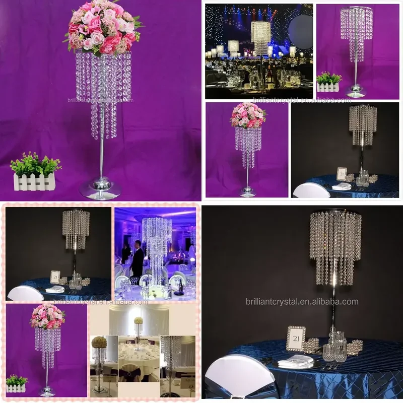 for High-end Quality Crystal Wedding Table Tree Focus for Party Decoration
