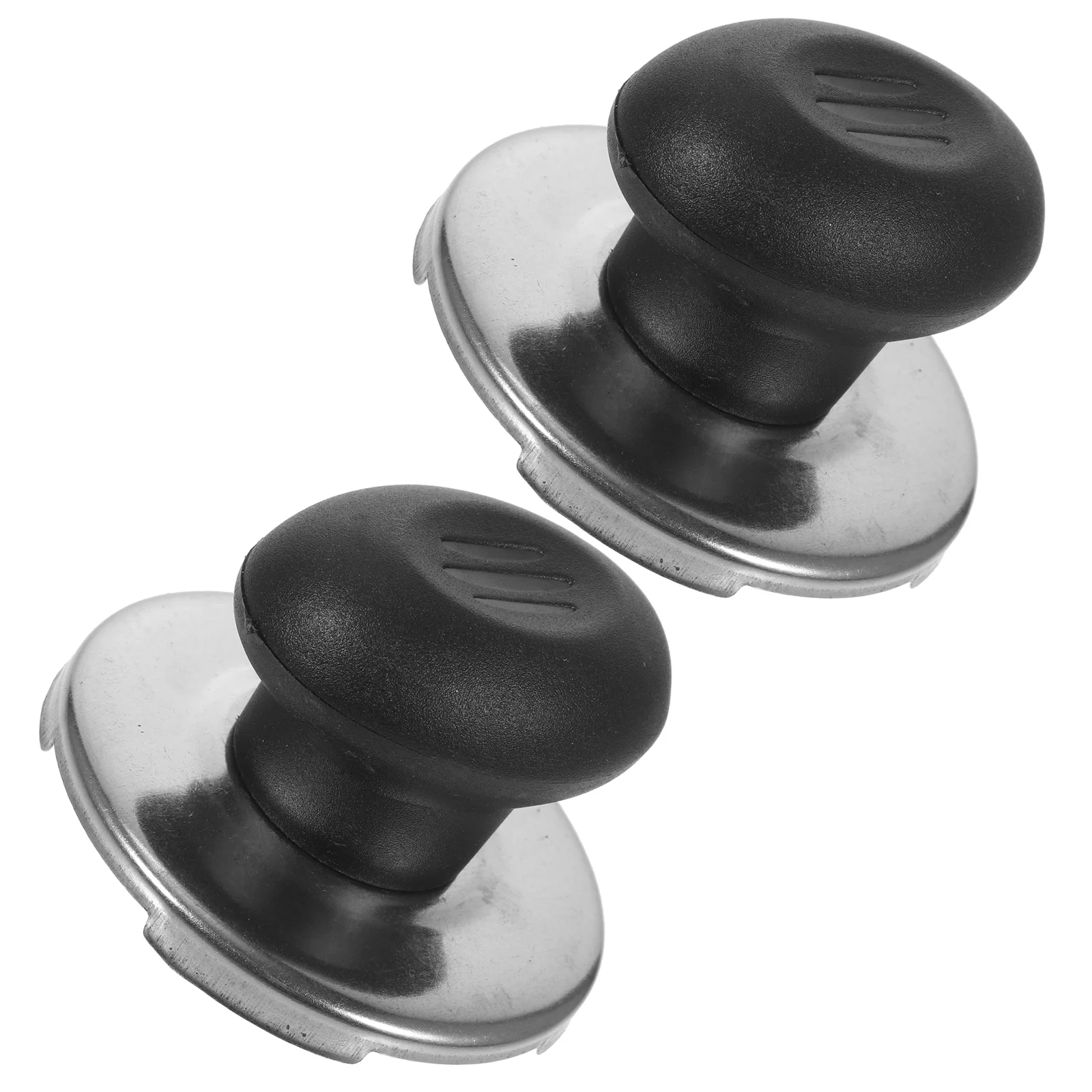 2 Pcs Kettle Lid Metal Teapot Whistle Handle Home Fittings Pan Knob Flute Replacement Electric Kettles