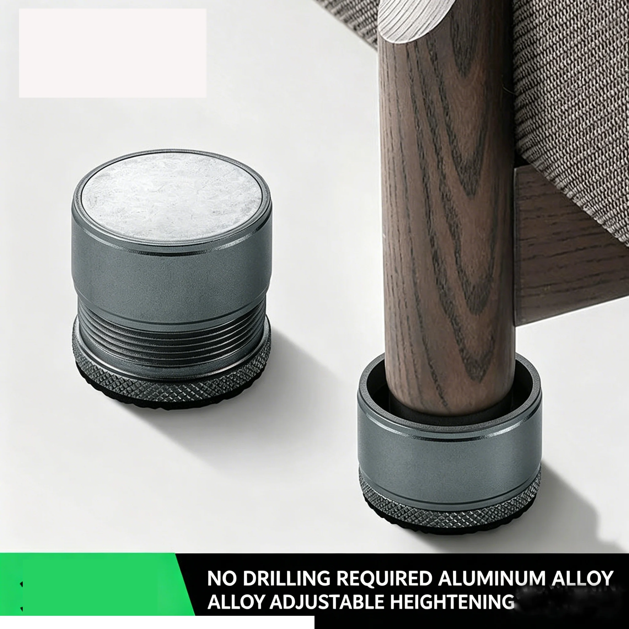 

Комплект из 4 регулируемых опор для столов и диванов из алюминиевого сплава, увеличивающих высоту ножек