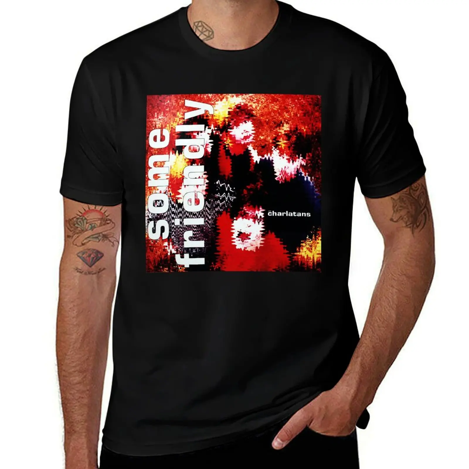 

Mens Womens The Charlatans Some Friendly MusicFans T-Shirt Louboutins sweat heavyweights oversized mens funny t shirts