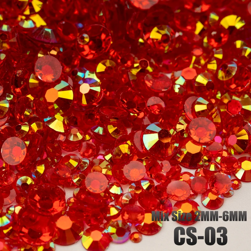VDD 30/100g Gemischte Größen 2-6mm Harz-Strass-Kristall-Flachsteine aus Kunststoff Großhandel DIY Nagelzubehör Kunsthandwerk Dekoration – Detail 7