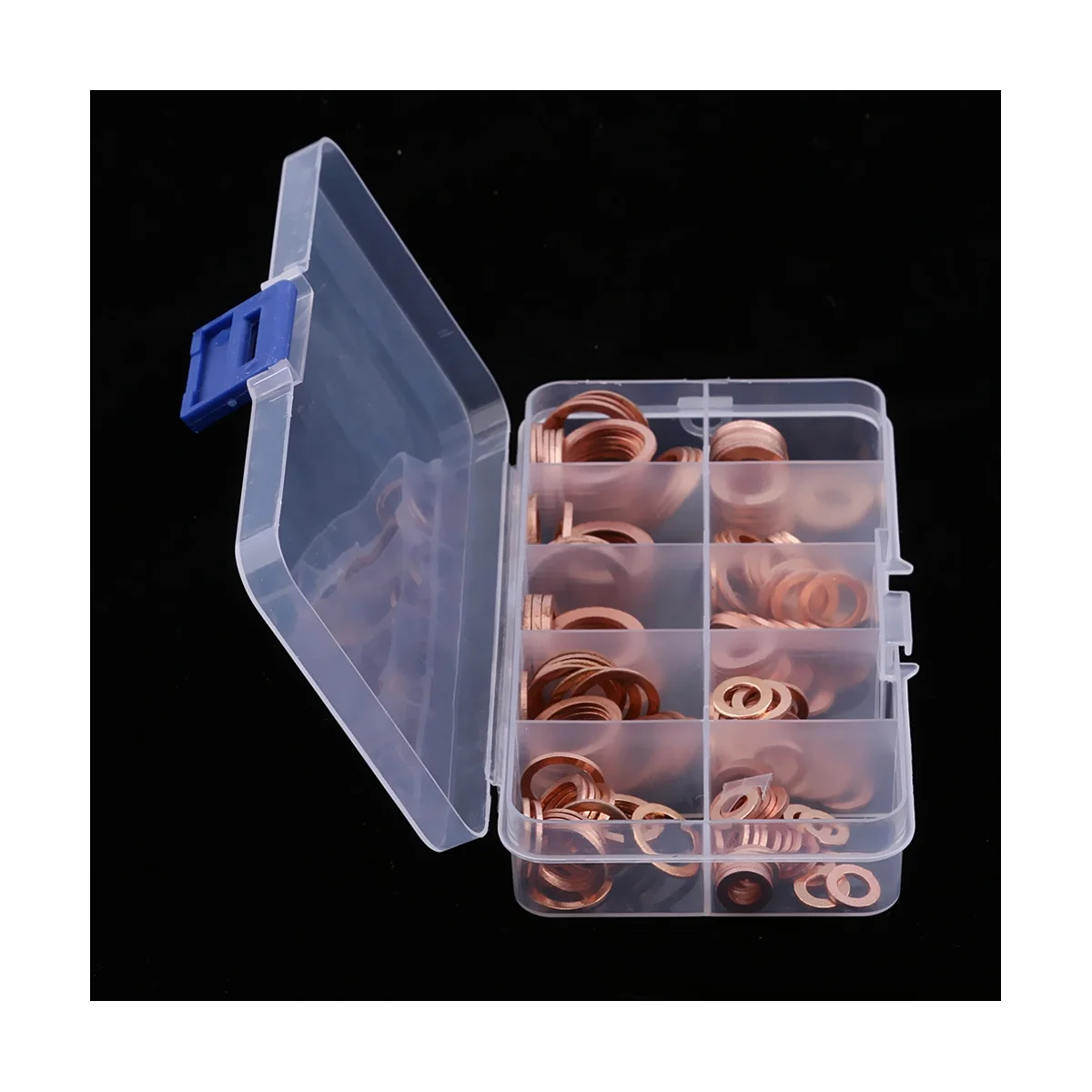 200 шт. набор медных шайб, прокладки, гайки, болты, плоское уплотнительное кольцо, аксессуары в ассортименте, Комплект прокладок для масла двигателя автомобиля