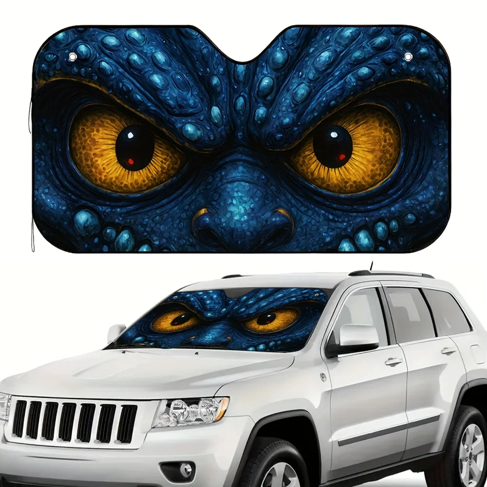 

One Piece Of A Mystical Blue Swirl Sun Visor For Cars, Designed For Every Car Owner, Offers All-Day Sun Protection And Enhances