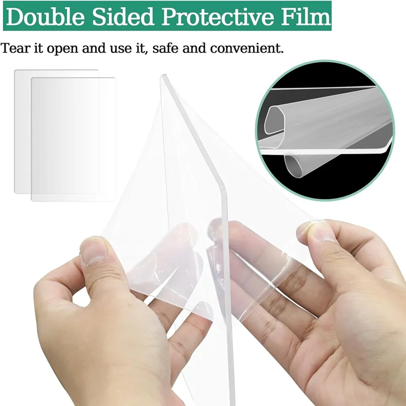 AA01-6枚 クリアアクリルカッティングパッド 8.7 x 6.1インチ クリアカッティングプレート アクリルカッティングパッド エンボス加工 クラフト用