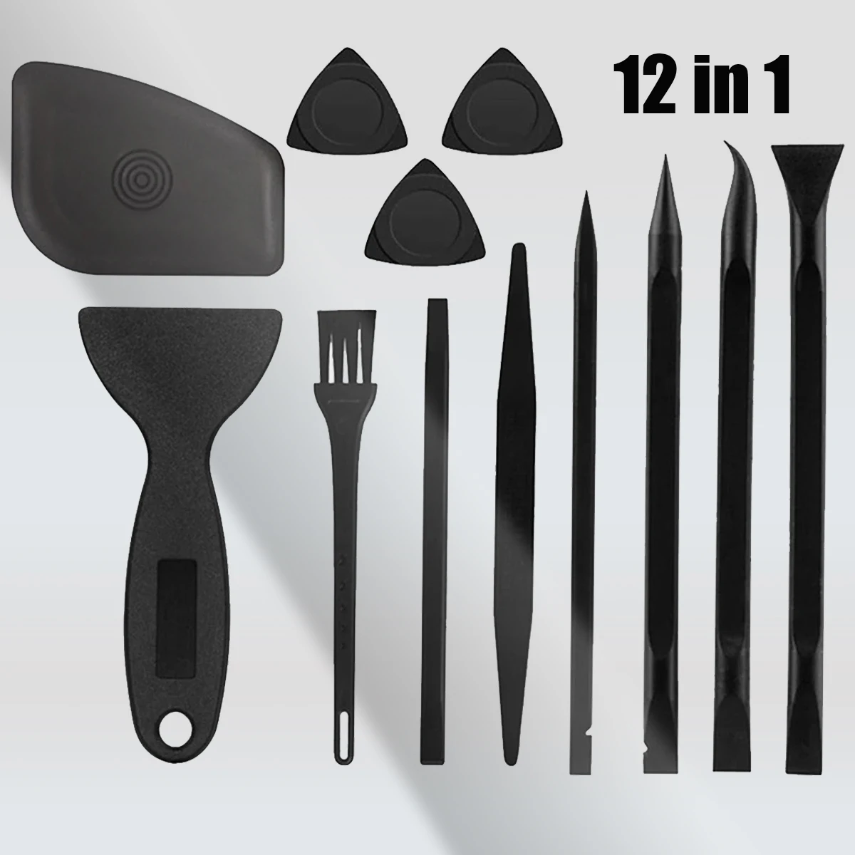 12-in-1-Demontage ESD Spudger Kunststoff zerlegen Brecheisen Hebeln Öffnung saubere Bürste Hand Handy Reparatur Tools Kit Tools Set