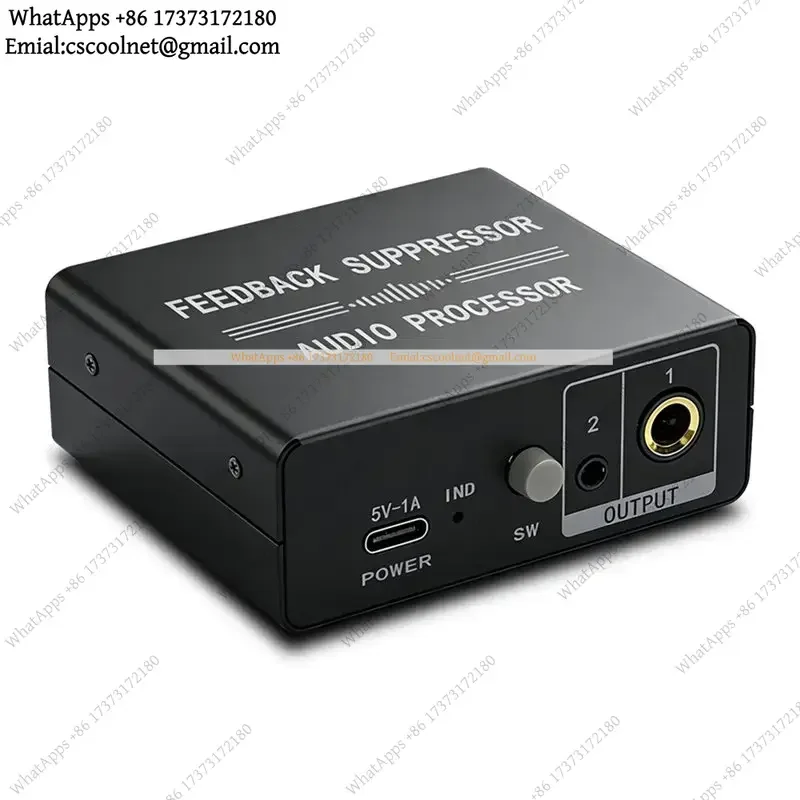 Anti-Howling Feedback Suppressor Mini Microphone Audio Processor Intelligent Frequency Shifter Lossless DSP for Karaoke