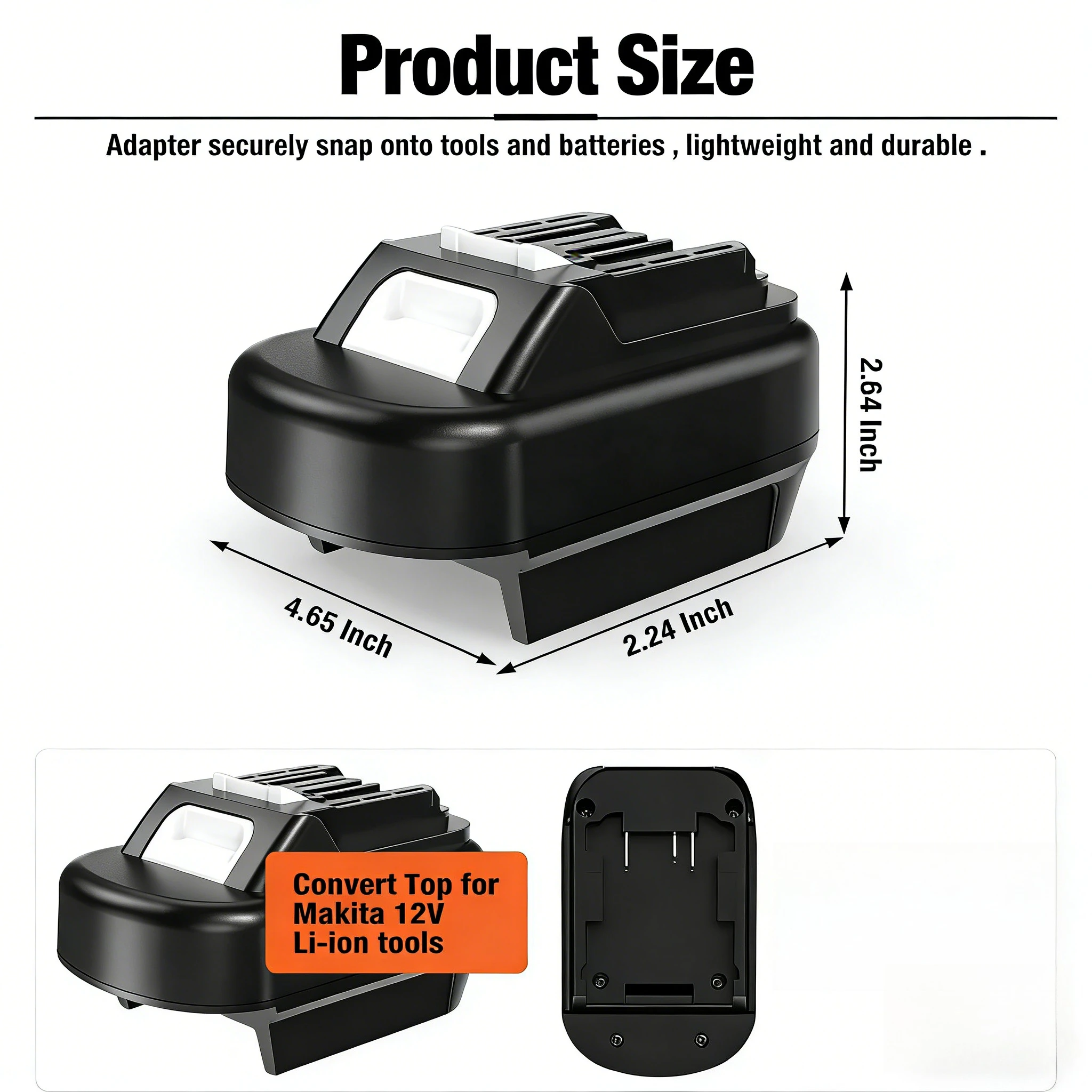 

Адаптер DM20MT12 для аккумуляторов Milwaukee на аккумуляторы Makita, конвертер для аккумуляторов Dewalt 20V в аккумуляторы Makita 12V для беспроводных электроинструментов.