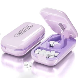 Portable Pill Cutter and Crusher Split Pills with Ease Perfect for Vitamins and Tablets Compact and Convenient for On-the-Go Use