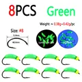 8pcs Green