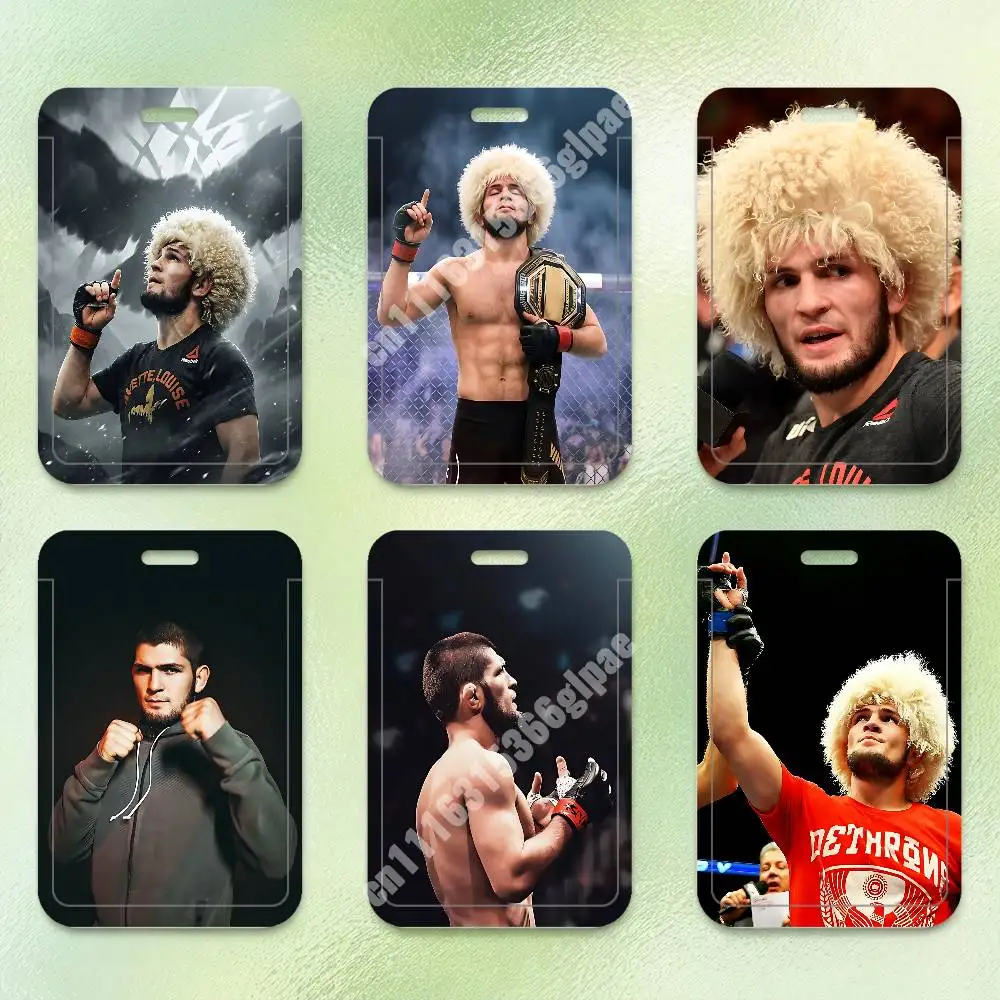 The Eagle Boxer K-Khabib Nurmagomedov Plastic Card Holder Worker ID Card Clear Transparent Employee Visitor Pass