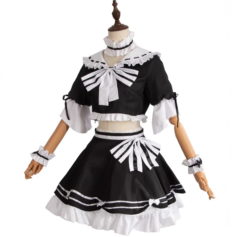Afbeelding 4: Maid Kasugano Sora Cosplay Anime Yosuga geen Sora Cosplay Kostuums Vrouwen Sexy Schort Jurk Outfit Lolita Uniform voor Party Vrouw