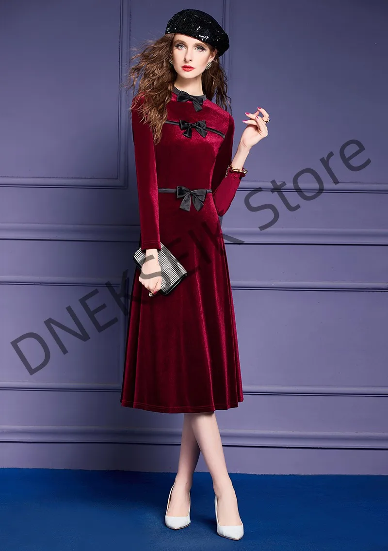 Elegance Red Mother of Bride Dresses Wedding High- Neck Knee Length Guest Formal Evening Dress/Bespoke Dress