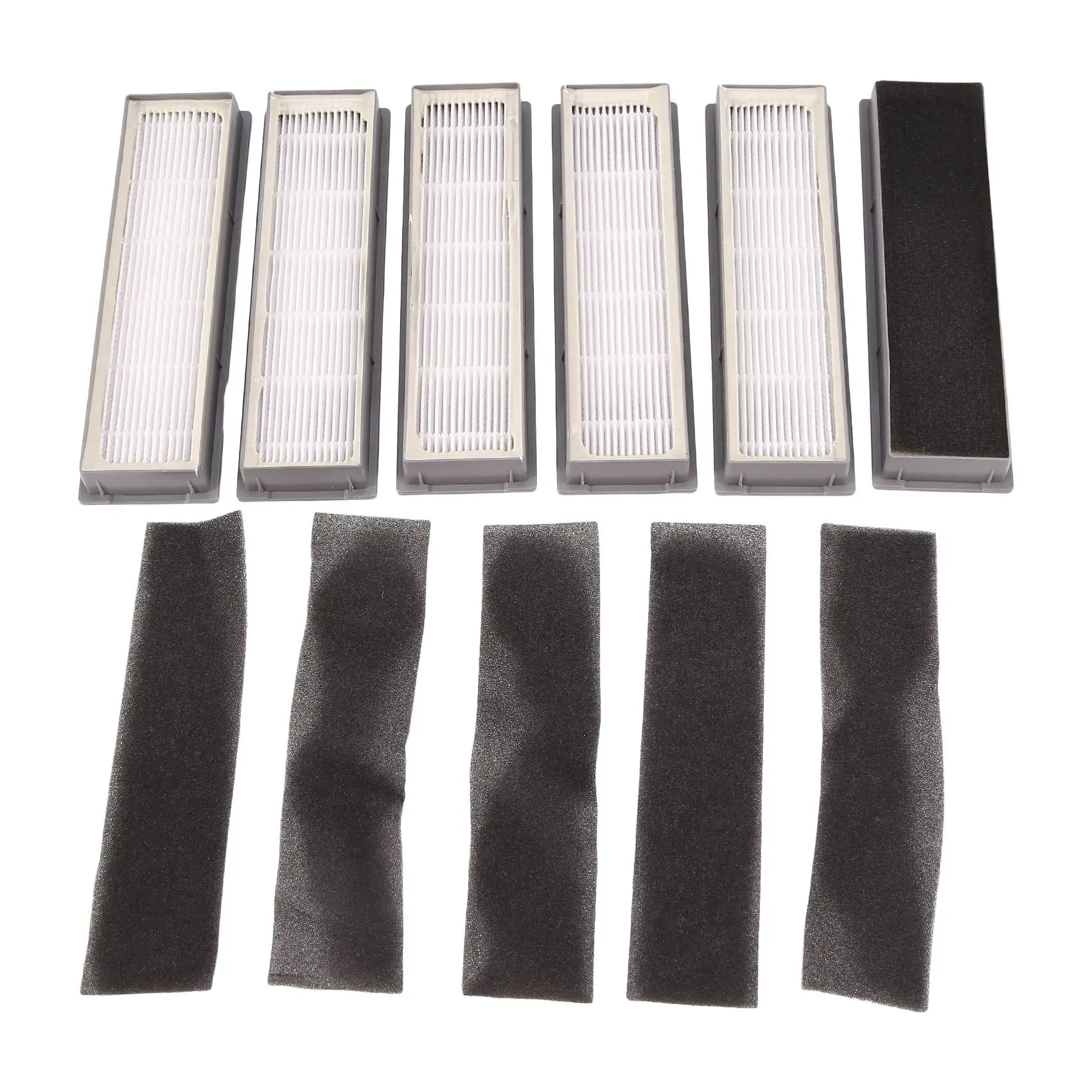

-A90P 6Pcs Filters Sponges Set For Ecovacs Deebot Ozmo 920 950 Vacuum Cleaner Parts