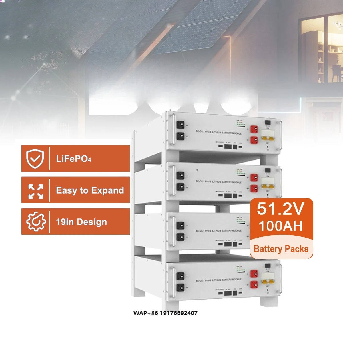 

Лучшая цена Батарея Deye SE-G5.1 Pro-B 51,2 В 100 Ач 5 кВтч LiFePO4 Литиевые батареи для фотоэлектрической системы