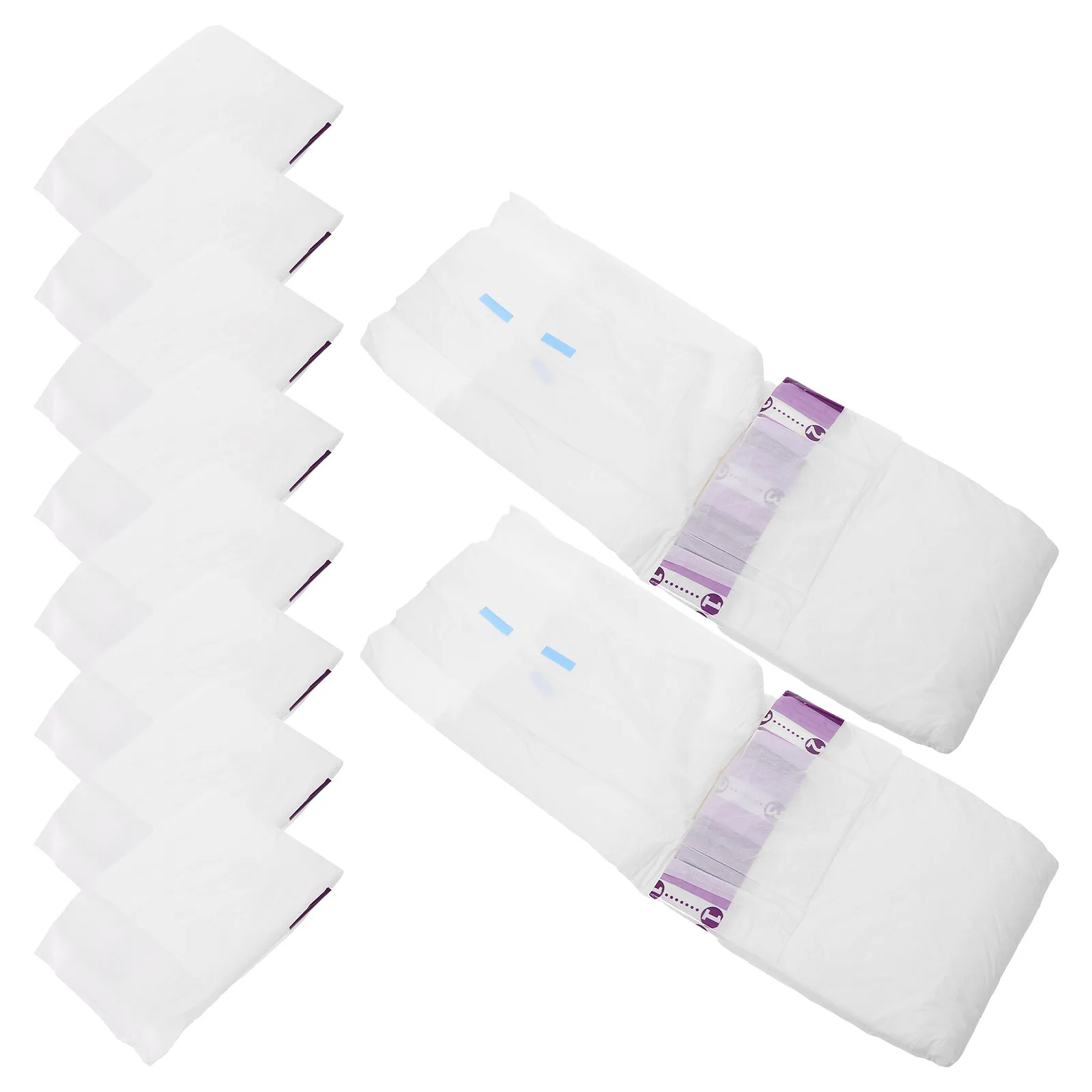 10pcs Adult Diaper Patient Special Diaper Simple Water-Absorbing Protective Adult Diaper