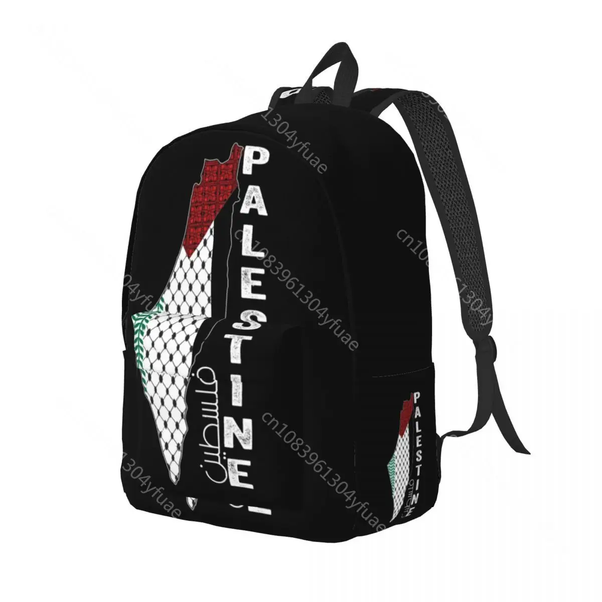 Palestinian Map Backpack Keffiyeh Thobe Patterns Kawaii Backpacks Unisex Travel Lightweight School Bags Designer Rucksack