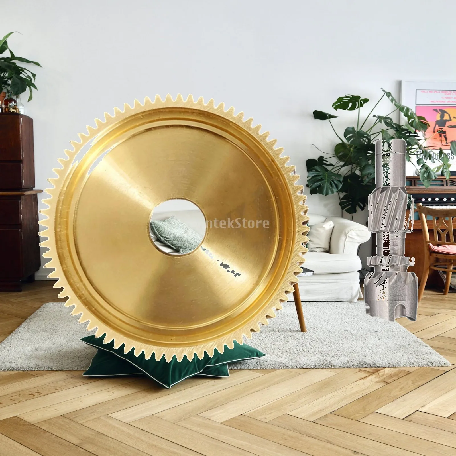Direct Fit Fishing Reel Gear Assembly for Daiwa Alphas Air TW Manganese Brass Main Gear Stainless Steel Pinion Long Life