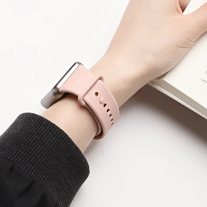 Official 1:1 Silicone Straps for Xiaomi Miband 10/9/8 pro smart watch accessories correa bracelet Replacement Redmi watch 4 5 6