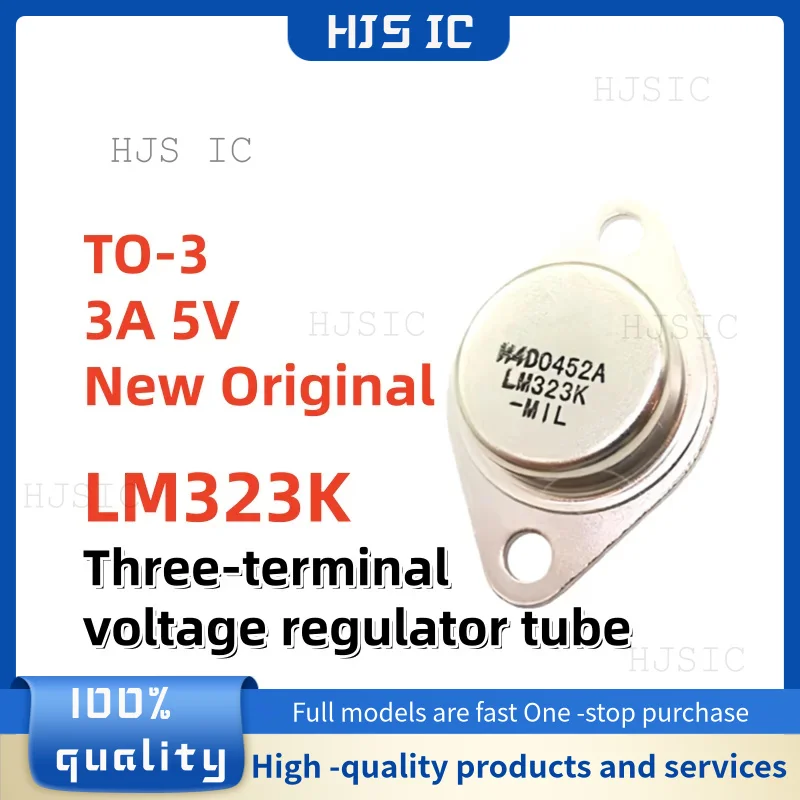 5-10PCS 100% NEW original LM323K TO-3 3A 5V Three-terminal voltage regulator tube Best Quality In Stock
