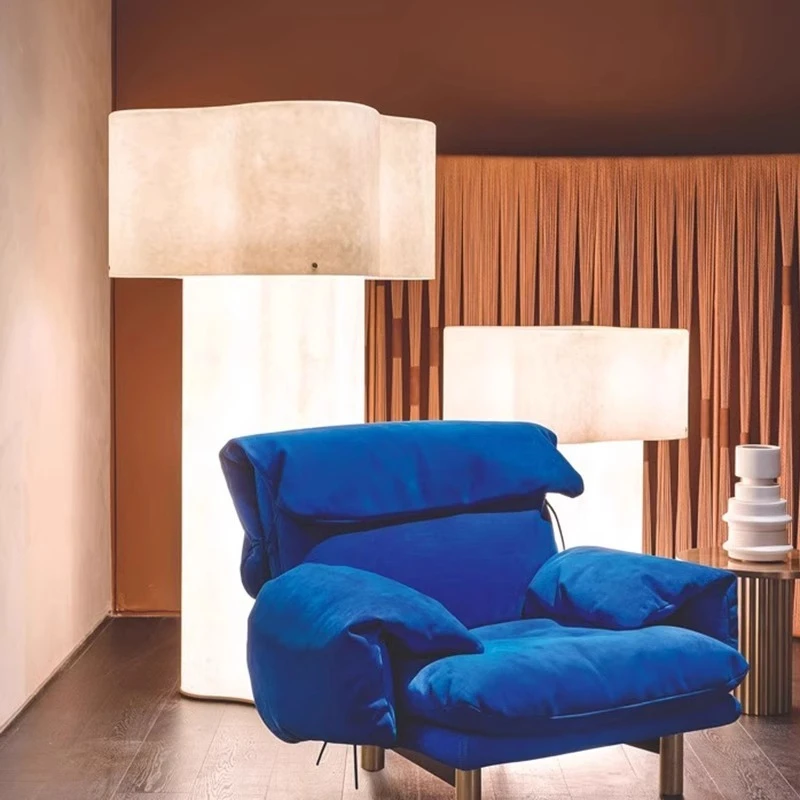 Hotel floor lamp designer restaurant chandelier wabi sandy wind lobby box club exhibition hall design decorative lamp