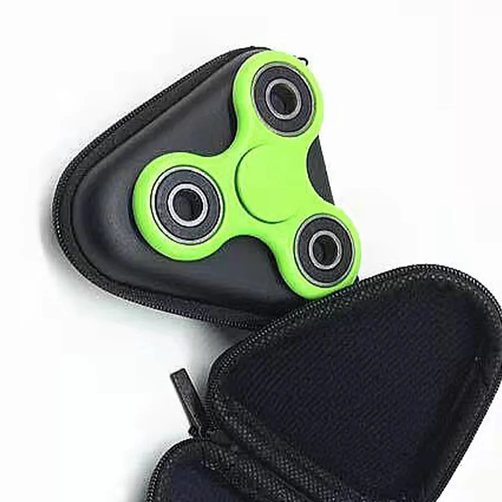 3 Pcs Fingertip Gyro Bag Spinners Container Holder Peg-top Portable Earbud Case Fidget Cable Headset Stand