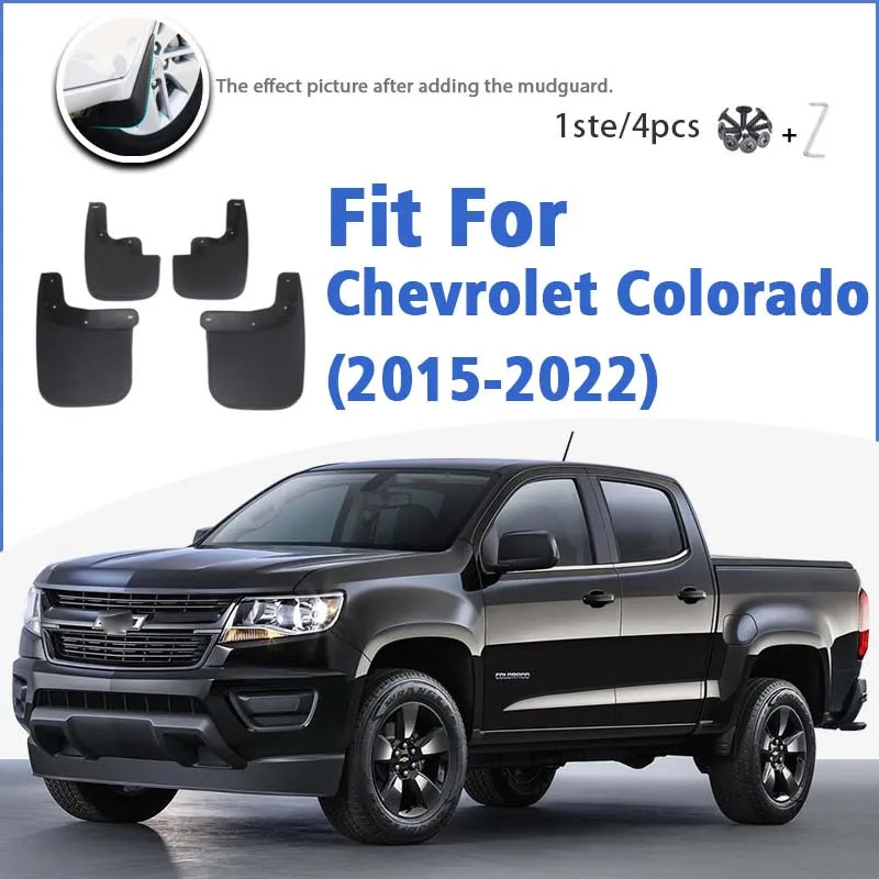 Mudguard For Chevrolet Colorado 2015-2022 Front Rear 4pcs Mudflaps Mudguards Car Accessories Auto Styline Splash Guard Fender