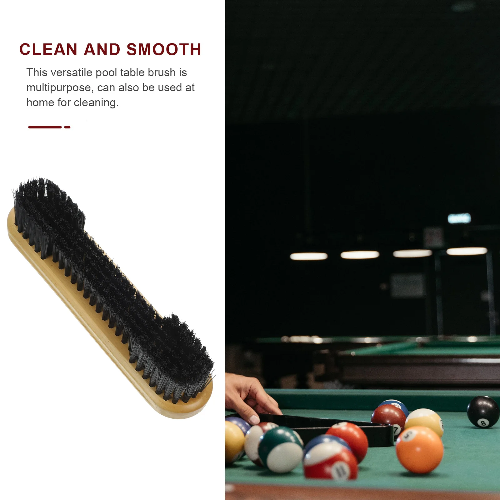 プールテーブルブラシ フェルト用 耐久性のあるビリヤードクリーニングツール 多用途表面レールスイーパー プールテーブルクリーナーアクセサリー