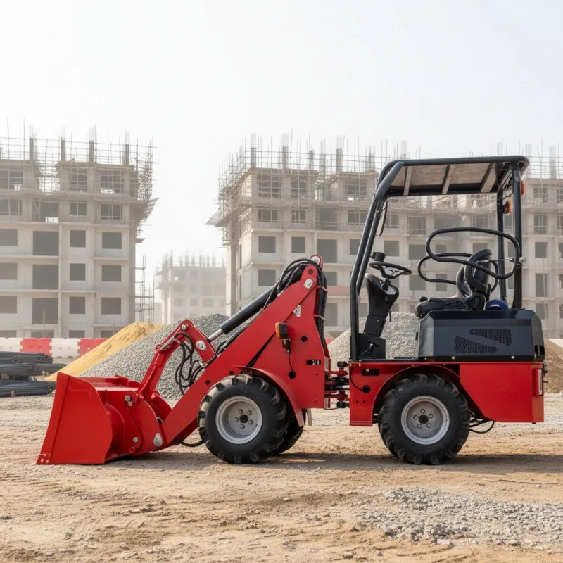 

FOB Price Deposit Multifunctional Small Wheel Mini Loader Agricultural Construction Shovel For Earth Moving Cargo Transport