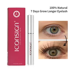 New ICONSIGN 7 Days Fast Eyelash Growth Serum Liquid Lash Enhancer Natural Treatments Eyelash Serum Lash Eyebrow Growth Longer