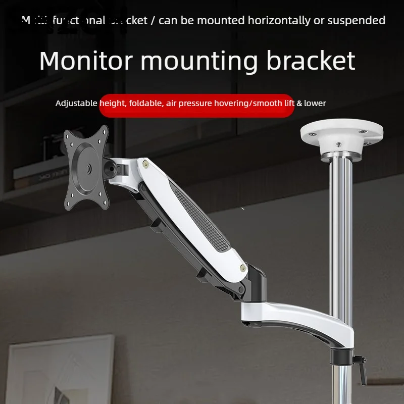 Upside Down Monitor Bracket Telescopic Lifting Mechanical Arm Universal Swivel Screen Mount Adjustable Display Support for PC