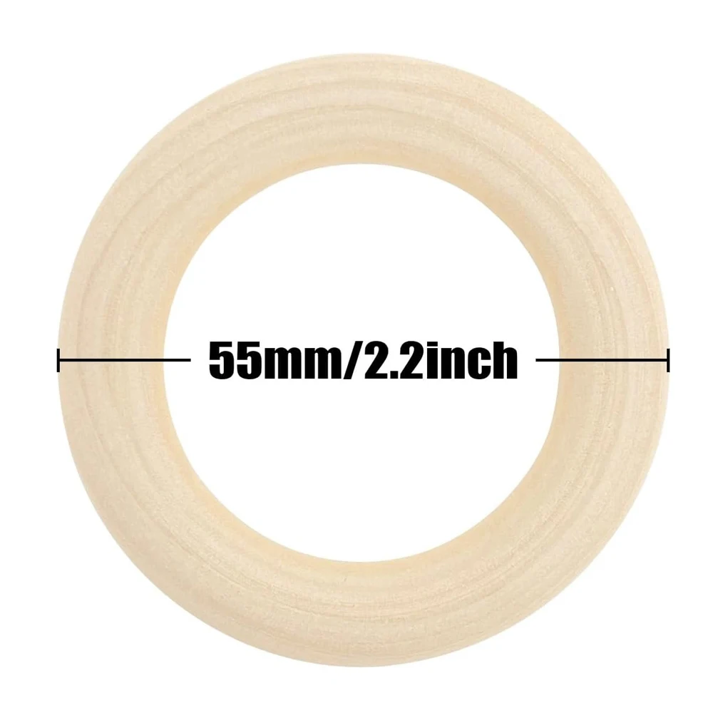 20PCS Wooden Rings for Craft 5 - огляд і ціна Wood Ring Blank
