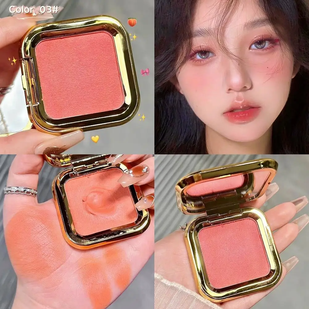 Singolo Colore 3D Blush Crema Opaca Perlescente Naturale Viso Contouring Viso Pelle a Lunga Durata Rouge Crema Schiarente Trucco S2F8