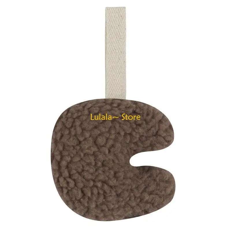 Y4QA Baby Appease Pacifier Chain Pendant Soft Plush Moon Soother Teether Holder