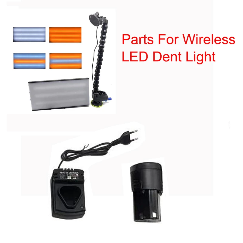 

Parts For Wireless LED Light Car Inspection Tool Dent Light 12V 1500Mah Lithium Battery Charger Original Accessory