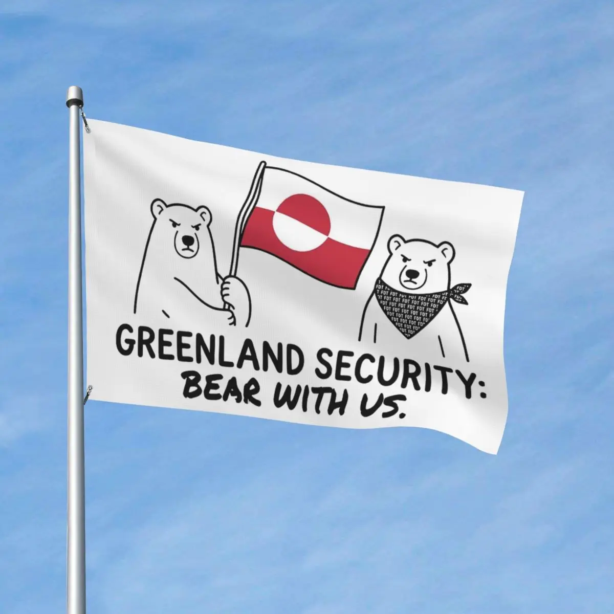 Greenland Is Not For Sale Flag Double Sided Outdoor Banner All Weather Home Room Dorm Wall Decor