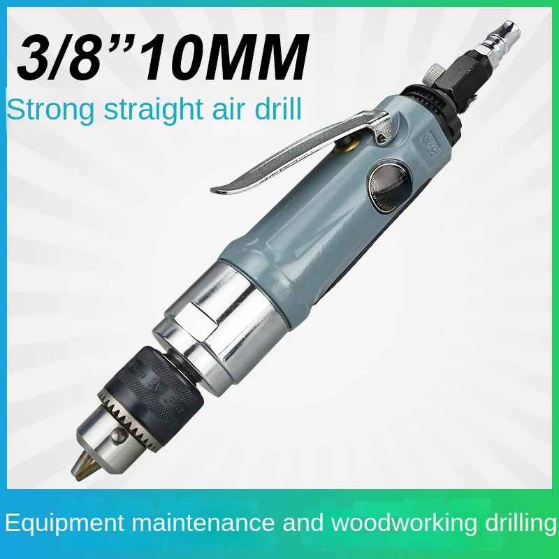 Straight Air Drill Wind Gun Drill 3/8 Drilling Machine with Gear 10mm Air Drill