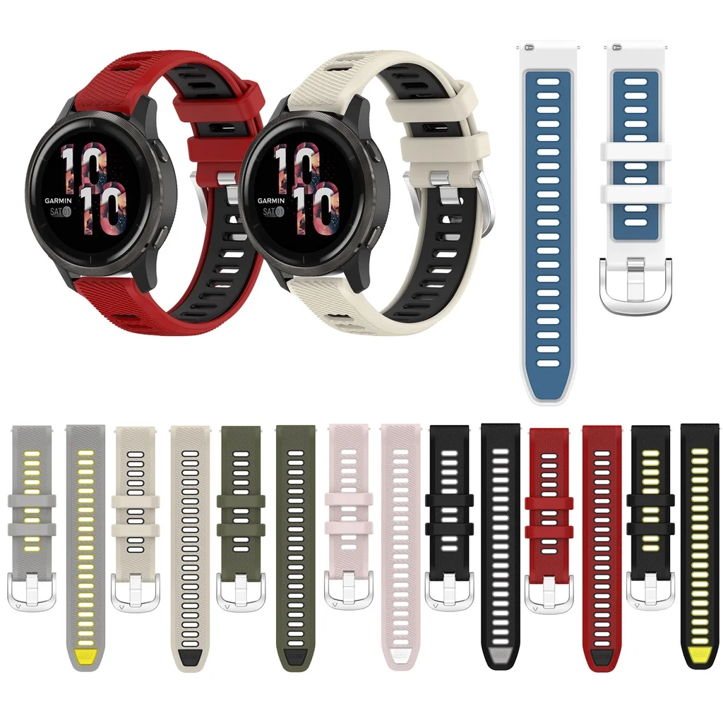 

Silicone Strap For Garmin Venu3 Venu2 40mm 45mm Forerunner 255 255S 265S 265/vivomove trap 3s/Vivoactive 4 4S/Venu 2 3 trap 41mm