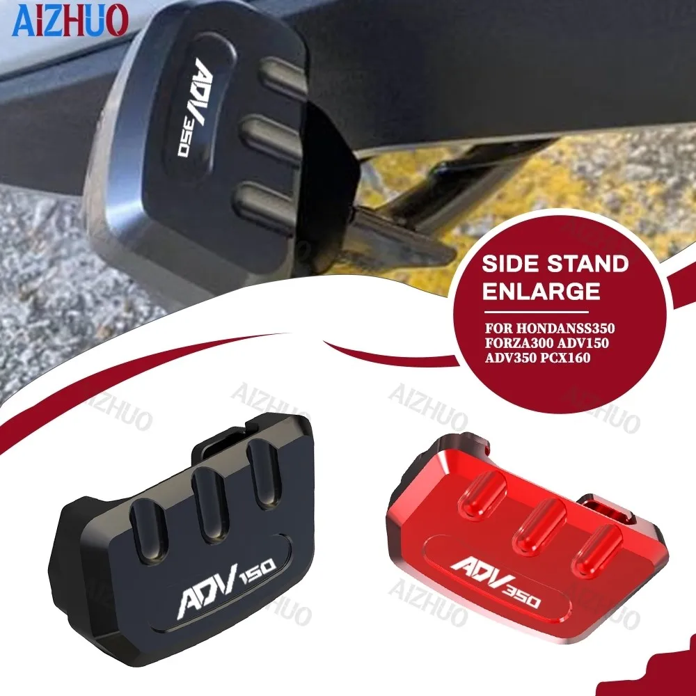 For Honda ADV 150 ADV 160 350 Motorcycle Side Stand Enlarger Support Pad Kickstand Foot Side Stand Pad Motorcycles Accessories