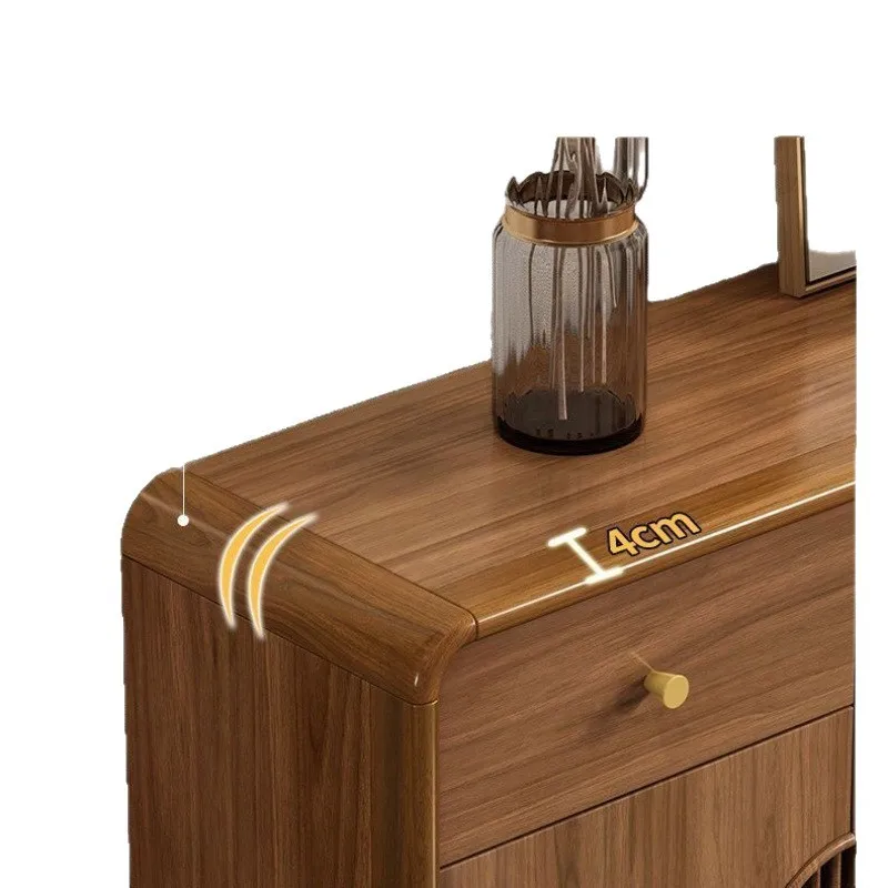 

Solid wood Chinese wooden frame shoe cabinet Household entrance cabinet Large capacity modern simple foyer locker
