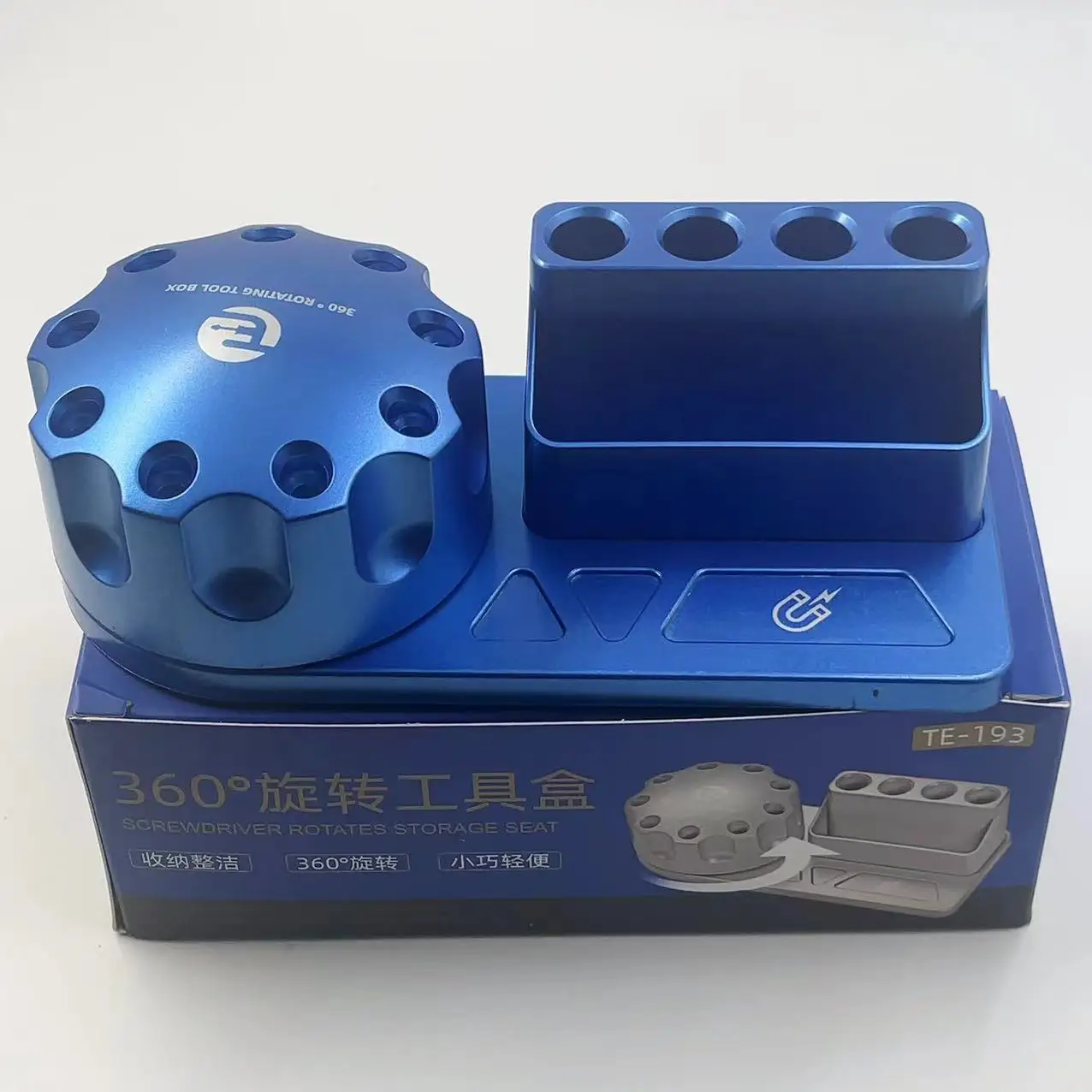 

360 ° Rotating Multifunctional Screwdriver Storage Rack Soldering Iron Tip Storage Box Mobile Phone Computer Repair Tool Sorting