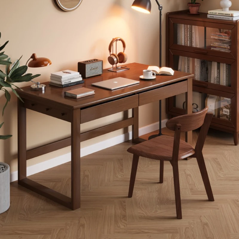 

Solid wood desk, home study workbench, computer small table