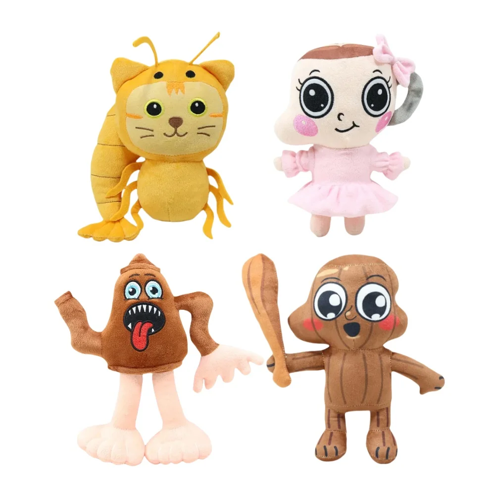 New Tung Tung Tung Plush Ballerina Cappuccino Baby Doll Funny Glorbo Frutto Drillo Cartoon Soft Stuffed Animal Toy Kids Gifts