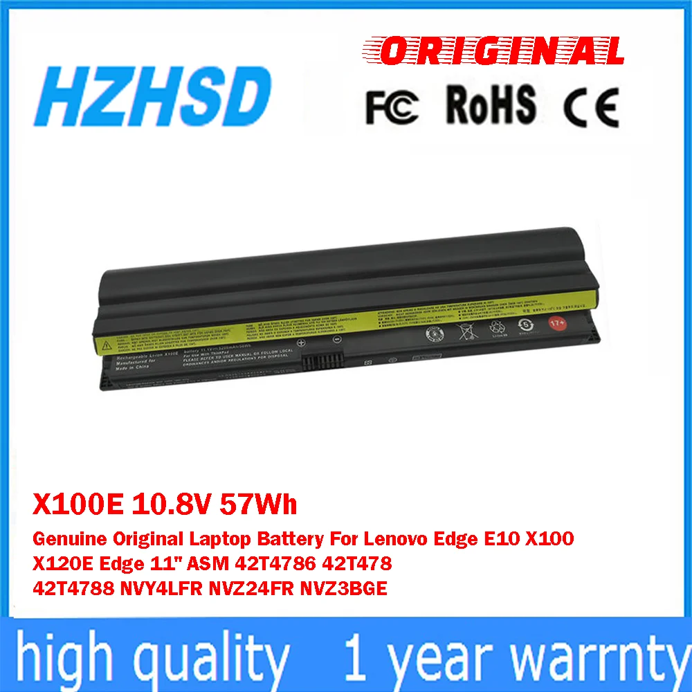 

X100E 10,8 В 57 Втч оригинальный аккумулятор для ноутбука Lenovo Edge E10 X100 X120E Edge 11 "ASM 42T4786 42T478 42T4788 NVY4LFR